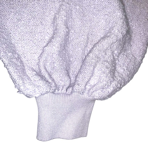 Free People S lavender slubbed puff sleeve sweater - Picture 8 of 12